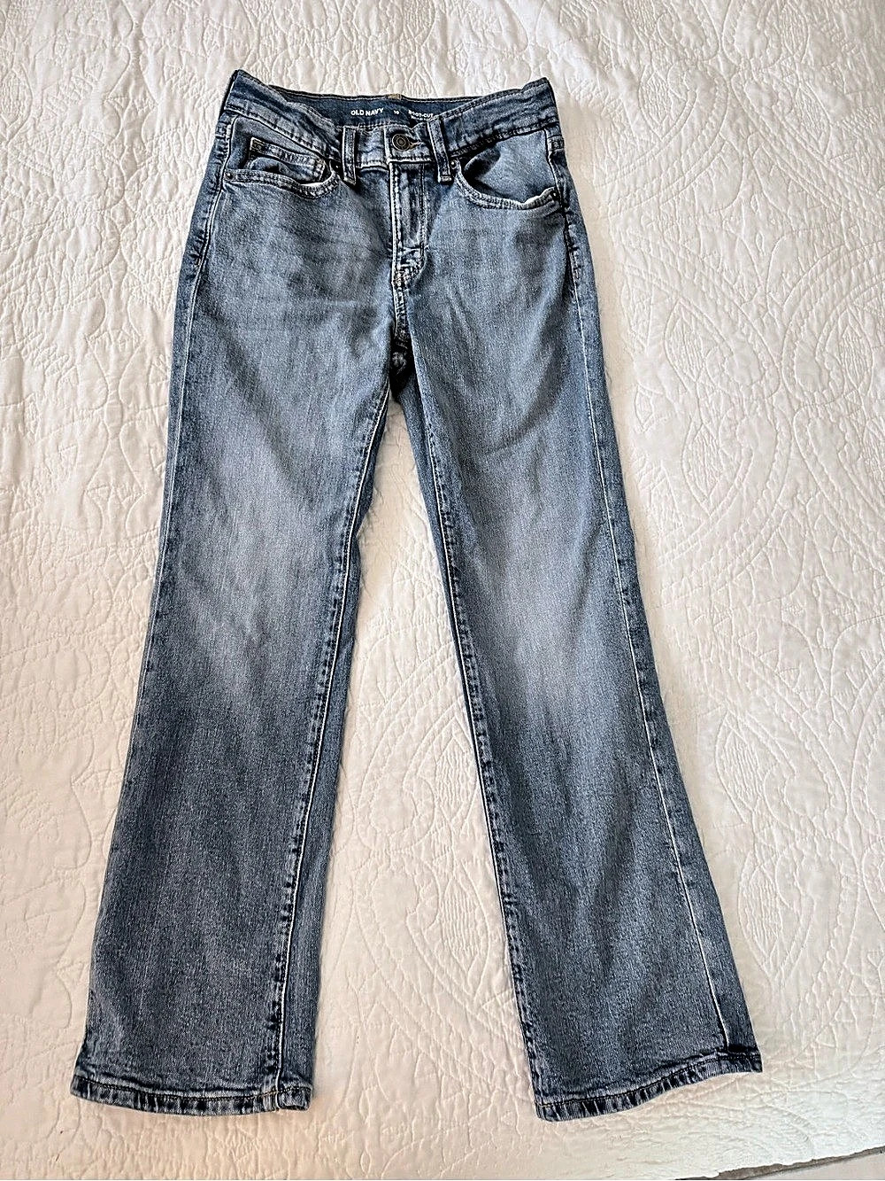 Old Navy Boot-Cut Rockstar Super-Skinny Jeans in Blue Waist 10